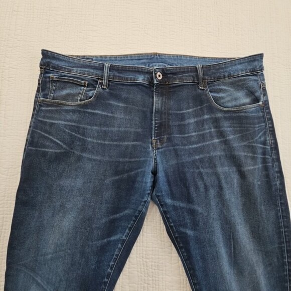 G-Star Raw Jeans 3301 Deconstructed Men's 42x36 Dark Wash Jeans Streetwear - Picture 5 of 15